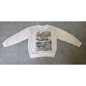 Dodge Ram Sweatshirt Men S/M Gray 2500 Laramie Trucks Graphic Long Sleeve